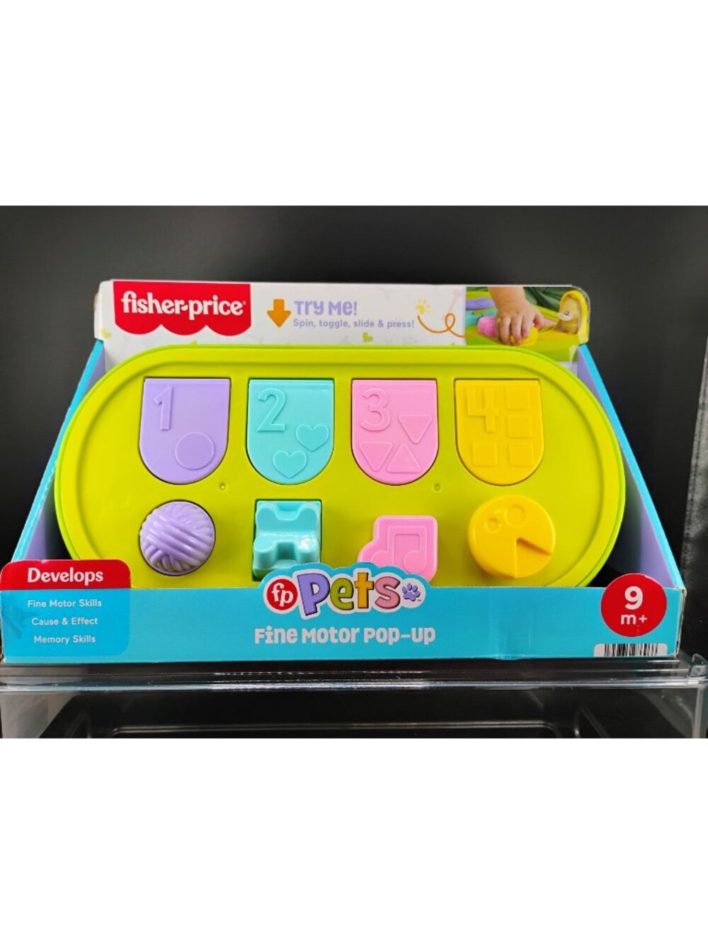 Fisher-Price Fine Motor Pop-Up Toy For Ages 9 Months & Up